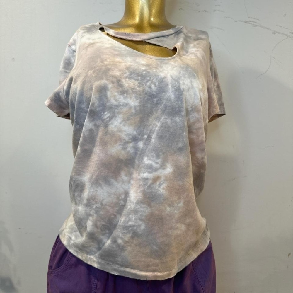Thrashed Grunge n.philanthropy Dash deconstructed tie-dye‎ T-shirt MEDIUM